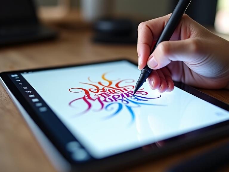 Lettering digitale iPad